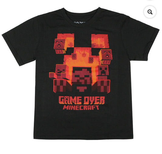 Minecraft “Game Over” Graphic T-Shirt