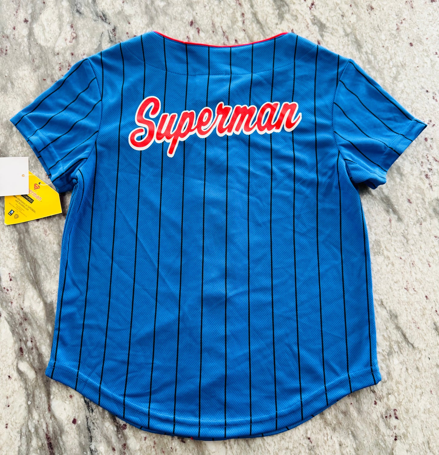 Boys Superman Baseball Jersey