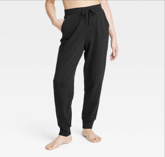 Women's Fleece Lounge Jogger Pants - Colsie Black