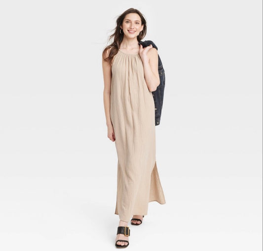 Women's Scoop Back Maxi Shift Dress - Universal Thread™