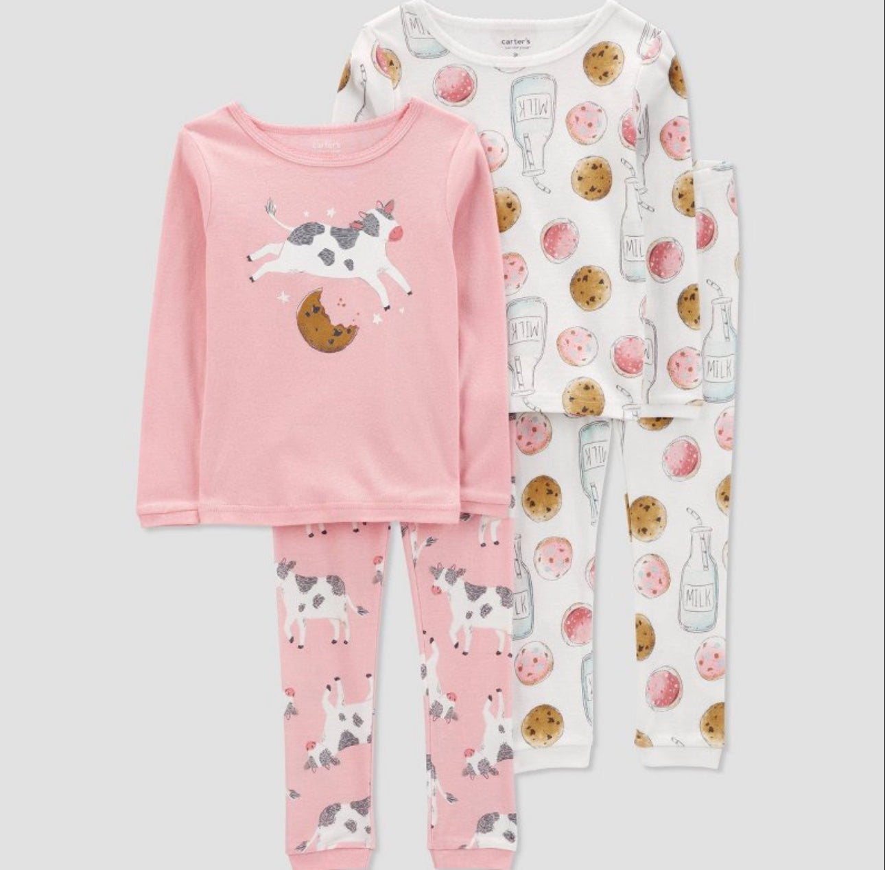 Carter's Just One You® Toddler Girls' 4pc Long Sleeve Pajama Set