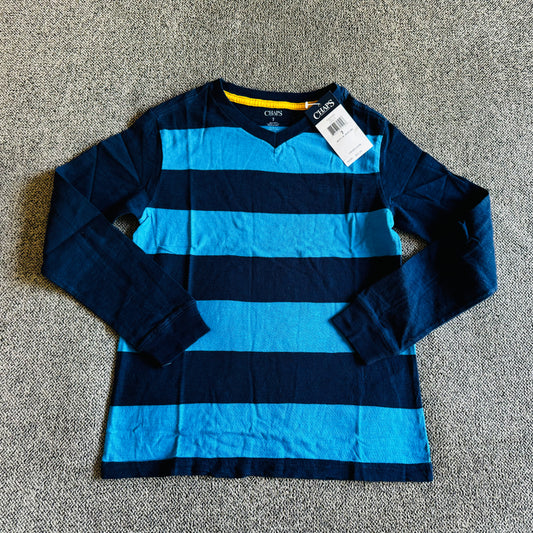 Chaps Boys Striped Long Sleeve T-Shirt