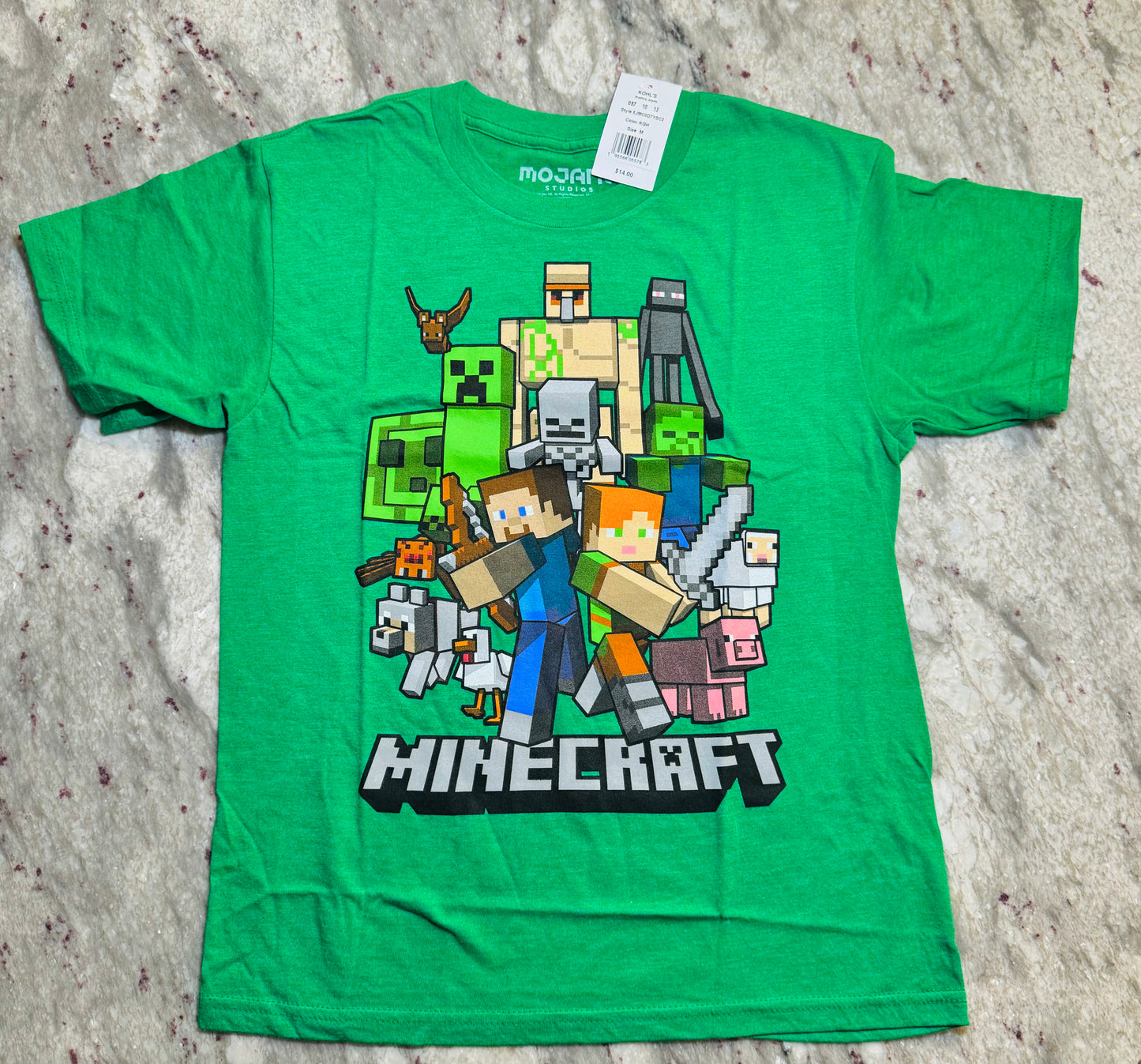 Minecraft Boys Short Sleeve Graphic T-Shirt