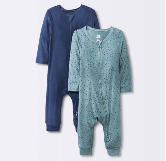 Baby Boys 2Pack Modal Blend Rompers