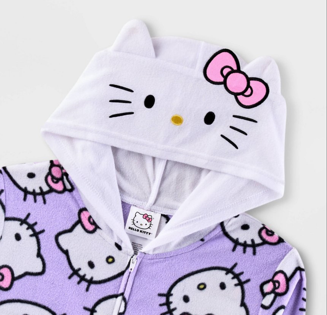 Girls' Hello Kitty Union Suit - Purple