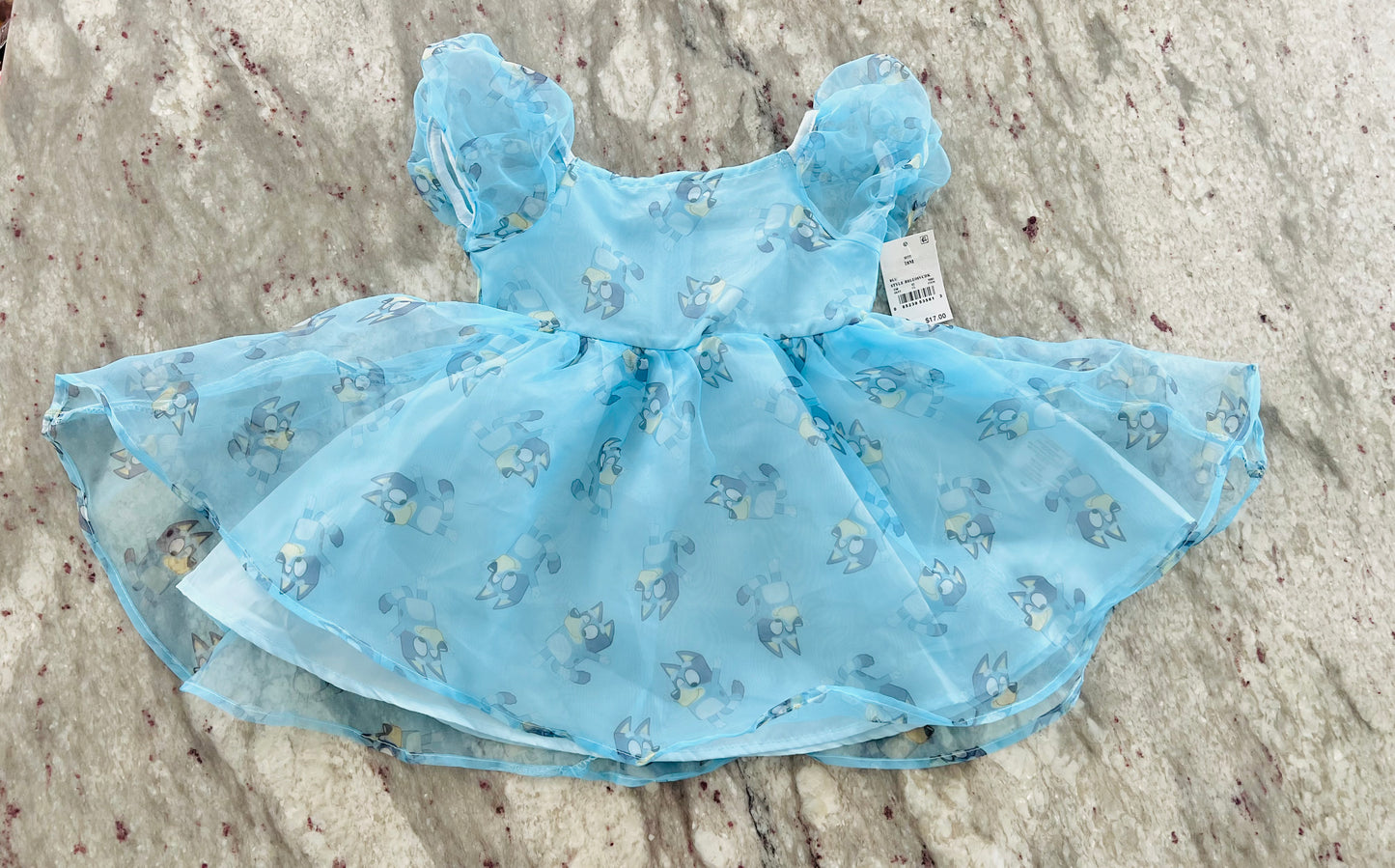 Toddler Girls Tulle Bluey Dress