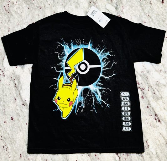 Boys Pokémon Short Sleeve T-Shirt- Black