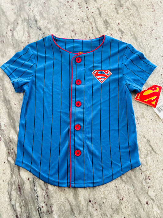 Boys Superman Baseball Jersey