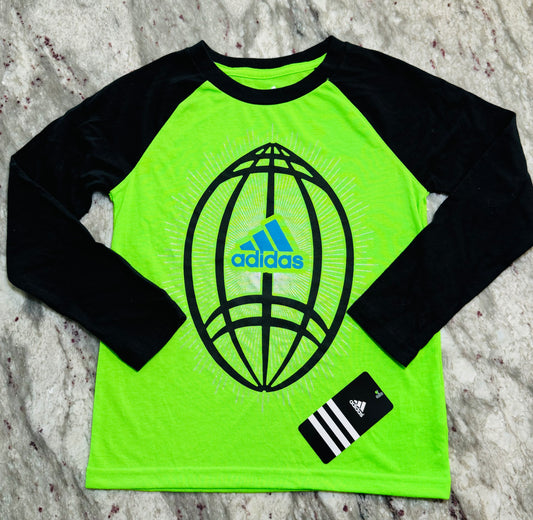 Adidas Boys Long Sleeve Football Graphic T-Shirt