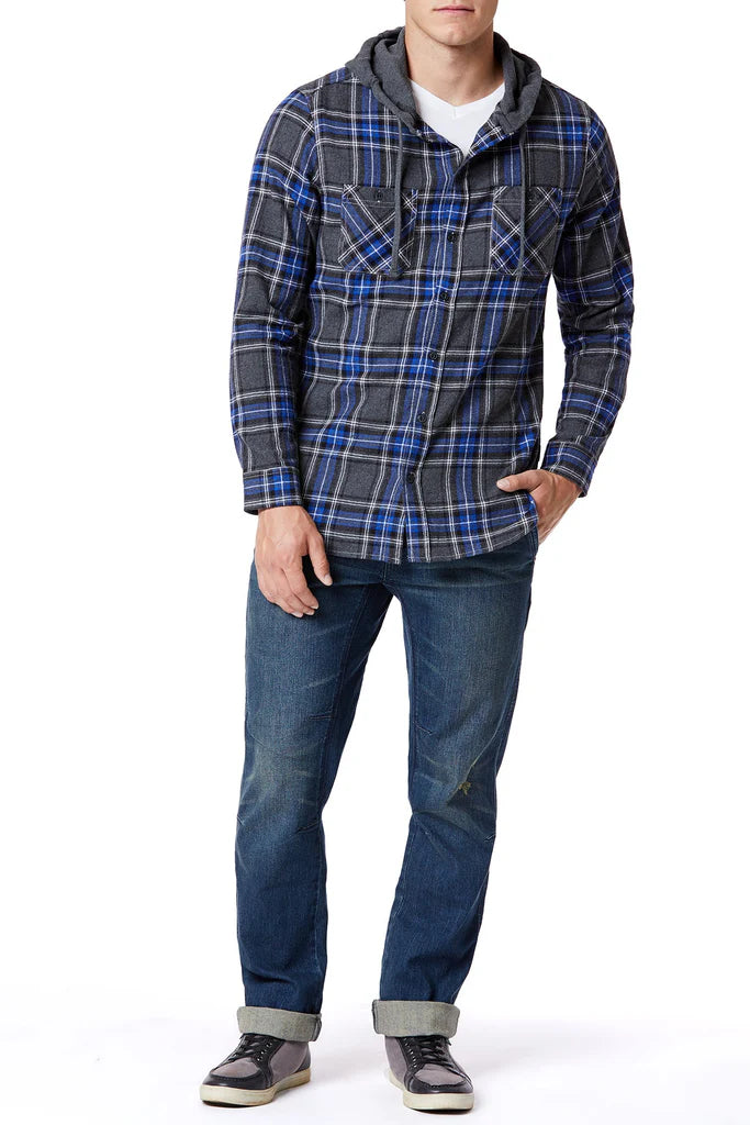 Unionbay Men’s Switchback Flannel Hoodie