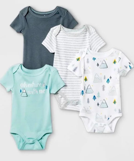 Cloud Island 4pc Adventure Bodysuits