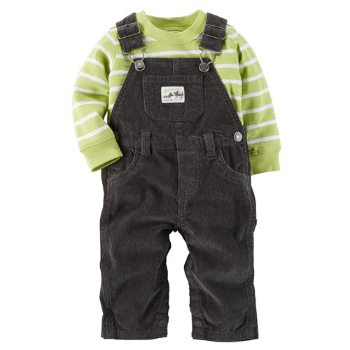 Carters Baby Boys 2-Piece Corduroy Overall Set