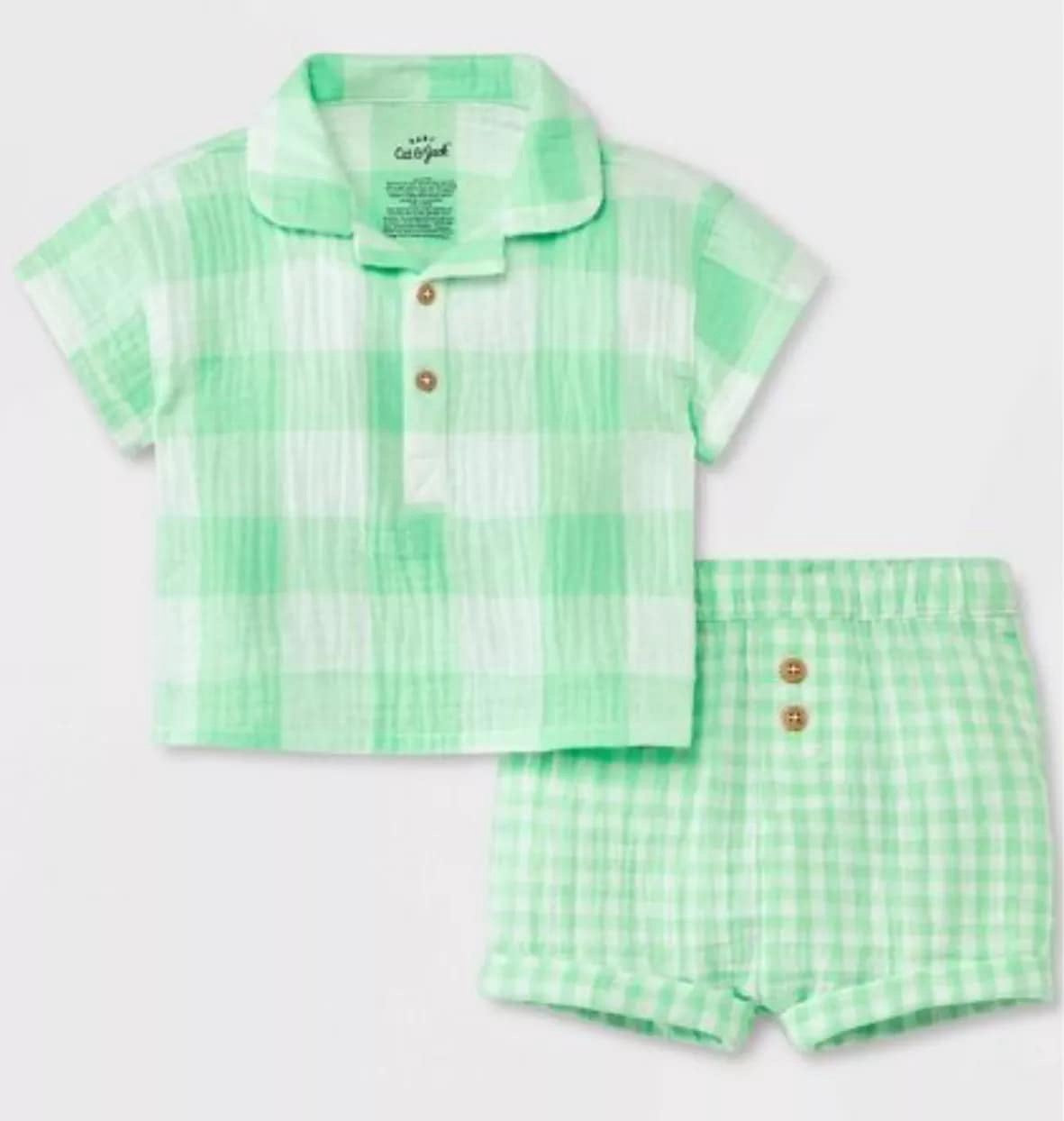 Baby Boys' Gauze Top & Bottom Set