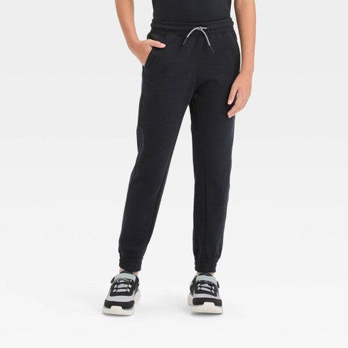 Boys' Premium Fleece Ponte Pants - Black