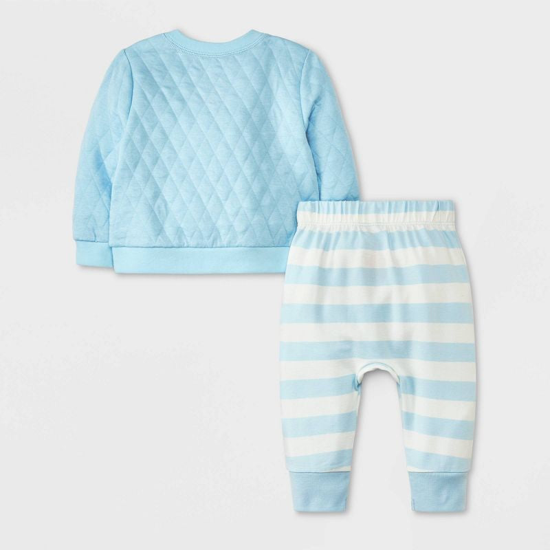 Baby 'Happy Together' Graphic Top & Bottom Set - Cat & Jack™ Blue