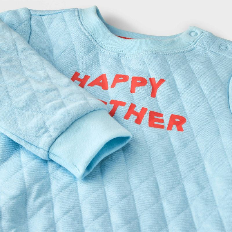 Baby 'Happy Together' Graphic Top & Bottom Set - Cat & Jack™ Blue