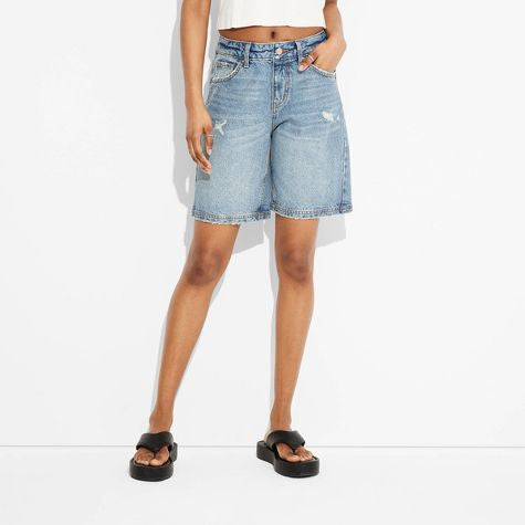 Women's Mid-Rise Jorts - Wild Fable