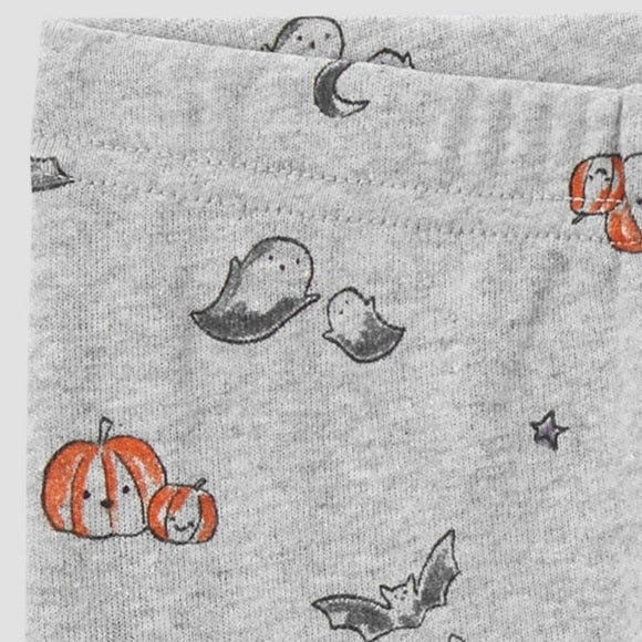 Carter's Just One You Baby 'Peek-a-Boo' Halloween Top Bottom Set nwt Gray/White