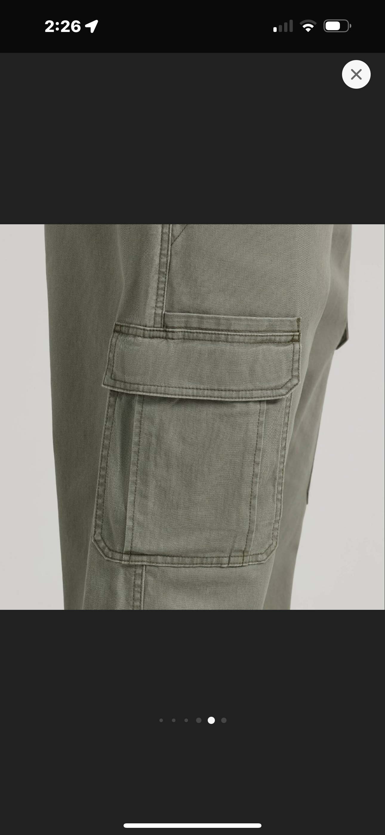 Wrangler Men’s ATG Relaxed Cargo Pants- Dust Olive