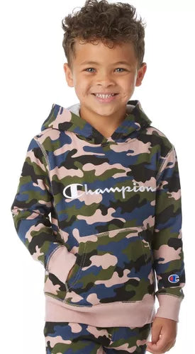 Toddler Boys' Champion Heritage Fleece Pullover Hoodie in Camo